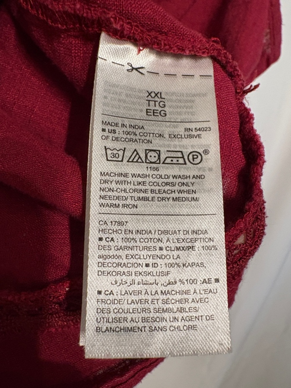 Old Navy Wine Red Sleeveless Babydoll Lagenlook Tank Top SZ XXL 100%Cotton. - Picture 3 of 10